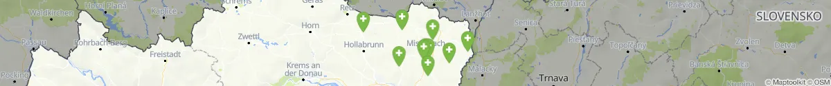 Map view for Pharmacies emergency services nearby Ottenthal (Mistelbach, Niederösterreich)